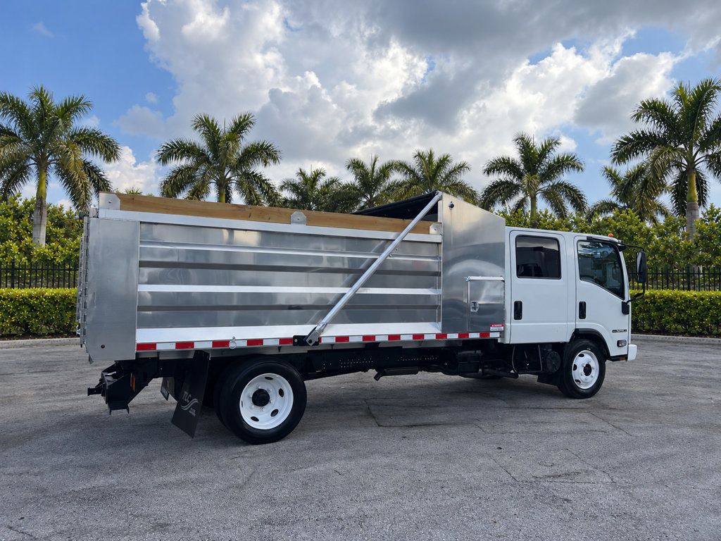 2018 Isuzu NPR HD CREW gas w/ NEW 14ft Landscape Body Aluminum dump Truck - 23092895 - 29