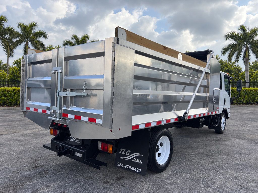 2018 Isuzu NPR HD CREW gas w/ NEW 14ft Landscape Body Aluminum dump Truck - 23092895 - 30