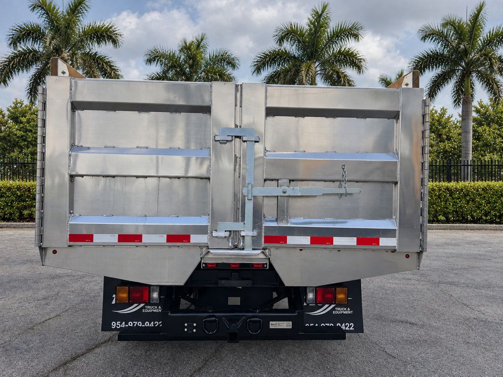 2018 Isuzu NPR HD CREW gas w/ NEW 14ft Landscape Body Aluminum dump Truck - 23092895 - 31