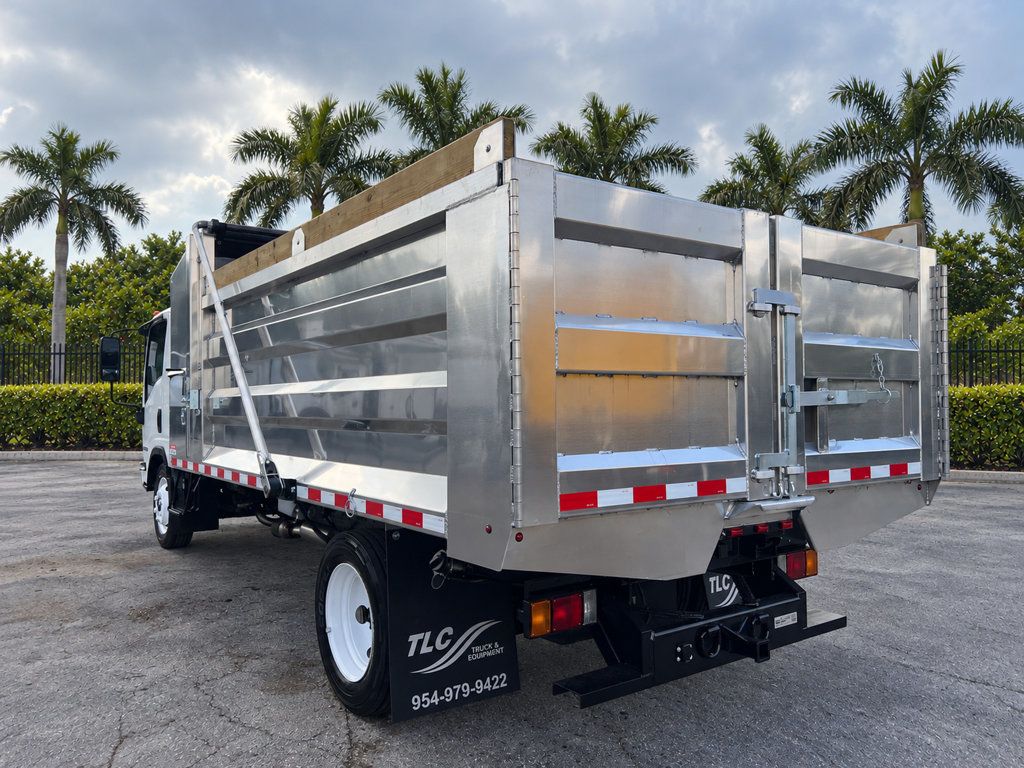 2018 Isuzu NPR HD CREW gas w/ NEW 14ft Landscape Body Aluminum dump Truck - 23092895 - 32