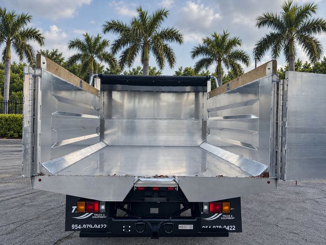 2018 Isuzu NPR HD CREW gas w/ NEW 14ft Landscape Body Aluminum dump Truck - 23092895 - 37