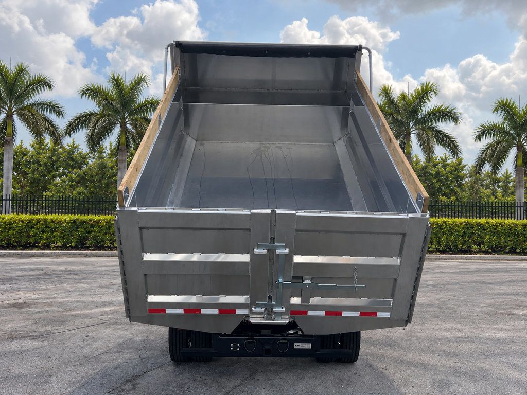 2018 Isuzu NPR HD CREW gas w/ NEW 14ft Landscape Body Aluminum dump Truck - 23092895 - 6