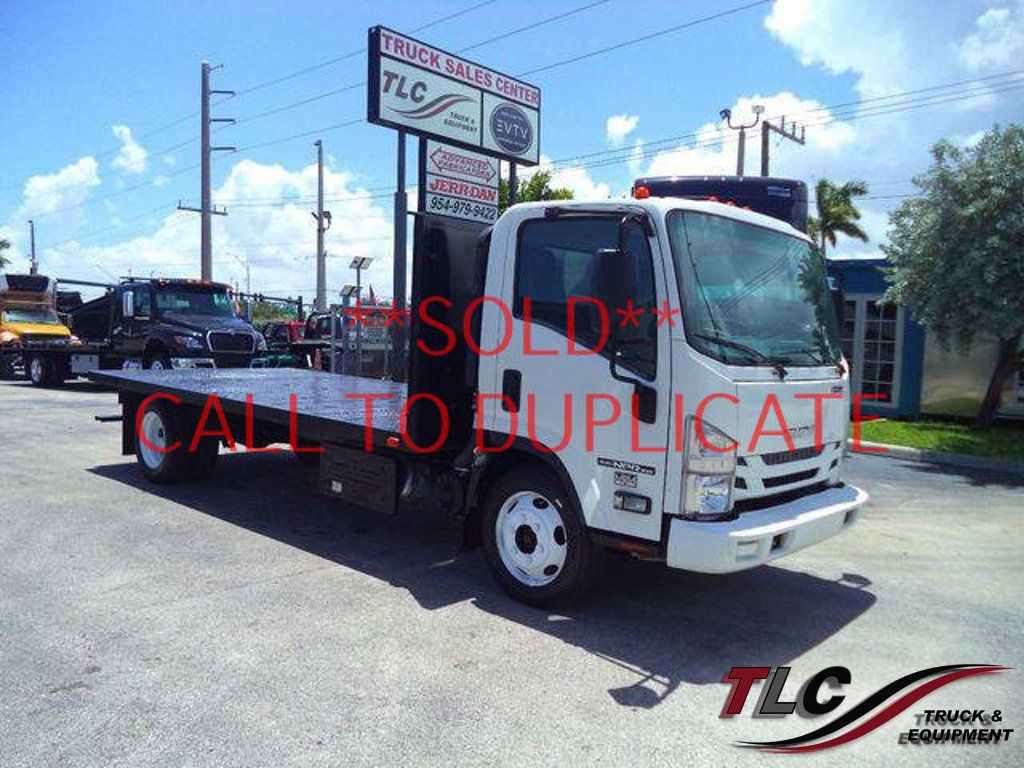 2018 Isuzu NPR XD 18FT FLATBED PLATFORM BODY.. 16,000LB GVW - 22057892 | Video 1