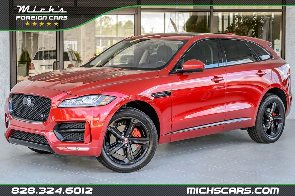 2018 Jaguar F-PACE F PACE R-SPORT AWD - RED ON BLACK - PANO ROOF - NAV - BLUETOOTH  - 23007766 | Video 1