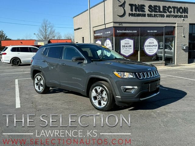 2018 Jeep Compass LIMITED 4X4 W/ BLIND SPOT, PARKING SENSORS & PANO ROOF - 22971248 - 0