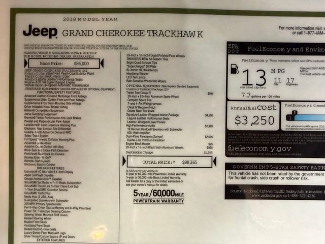 2018 Jeep Grand Cherokee Trackhawk 4x4 - 22919015 - 59