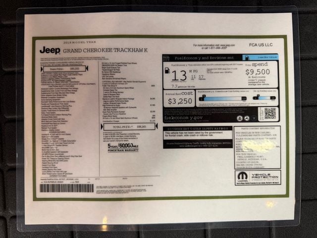 2018 Jeep Grand Cherokee Trackhawk 4x4 - 22919015 - 61