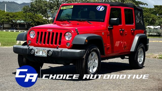 2018 Used Jeep Wrangler JK Unlimited Unlimited Sport at Choice Automotive  Serving HONOLULU, HI, IID 21688956