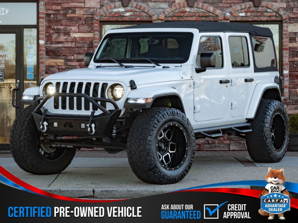 2018 Used Jeep Wrangler Unlimited CLEAN CARFAX, 4X4, SAHARA, FOX  SUSPENSION, NAVIGATION at NY Auto Find Serving Massapequa, IID 21794217