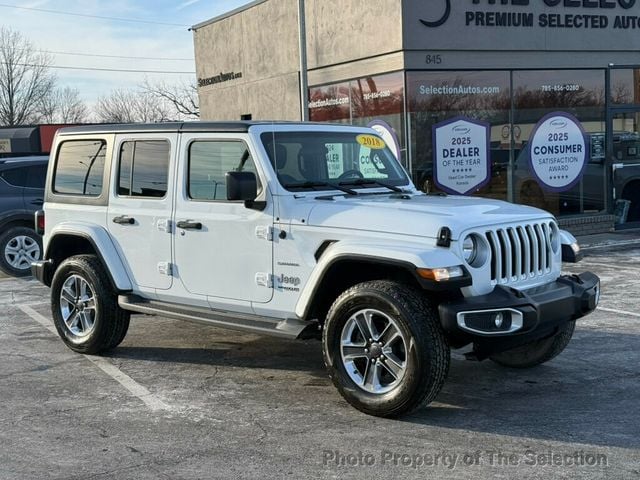 2018 Jeep Wrangler Unlimited SAHARA 4X4 W/ 3-PEICE HARD TOP - 22973887 - 1