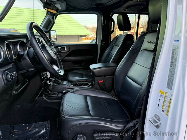 2018 Jeep Wrangler Unlimited SAHARA 4X4 W/ 3-PEICE HARD TOP - 22973887 - 32