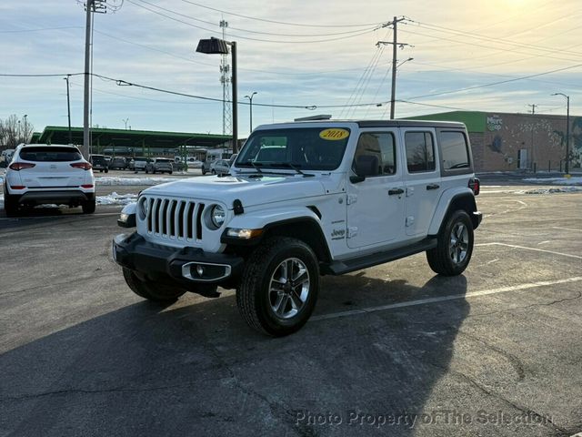 2018 Jeep Wrangler Unlimited SAHARA 4X4 W/ 3-PEICE HARD TOP - 22973887 - 4
