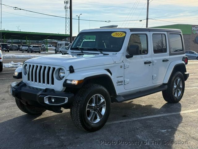 2018 Jeep Wrangler Unlimited SAHARA 4X4 W/ 3-PEICE HARD TOP - 22973887 - 5