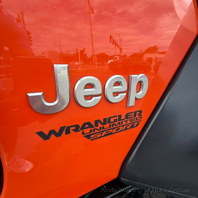 2018 Jeep Wrangler Unlimited SPORT 4X4 W/BLACK FREEDOM TOP 3-PIECE HARDTOP PANEL - 23019748 - 19