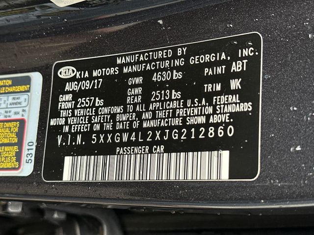 2018 Kia Optima SX Automatic - 22997846 - 22