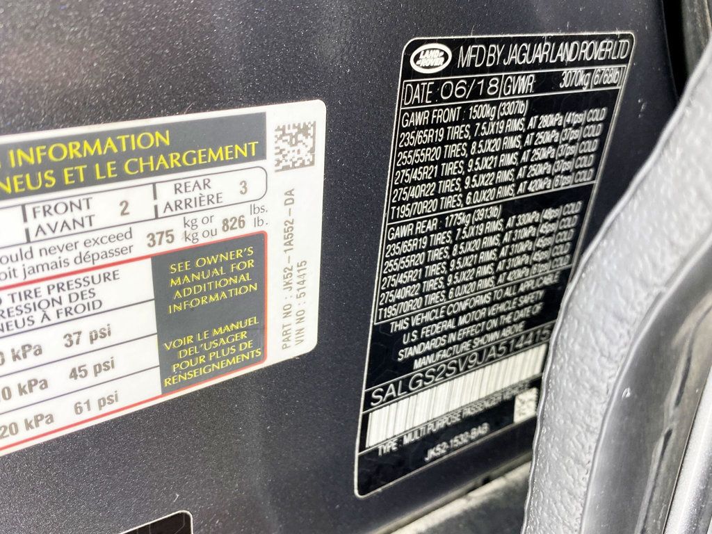 2018 Land Rover Range Rover V6 Supercharged HSE SWB - 22950505 - 77