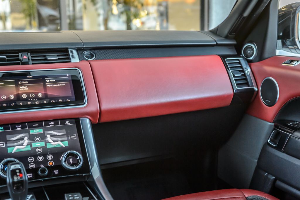 2018 Land Rover Range Rover Sport RANGE ROVER SPORT SUPERCHARGED DYNAMIC WHITE ON RED LEATHER - 22936774 - 32