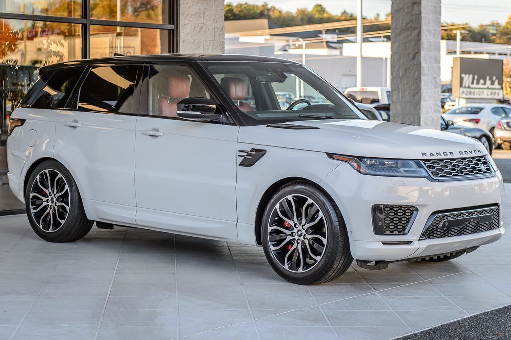 2018 Land Rover Range Rover Sport RANGE ROVER SPORT SUPERCHARGED DYNAMIC WHITE ON RED LEATHER - 22936774 - 3