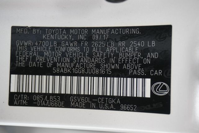 2018 Lexus ES ES 350 FWD - 22999735 - 39