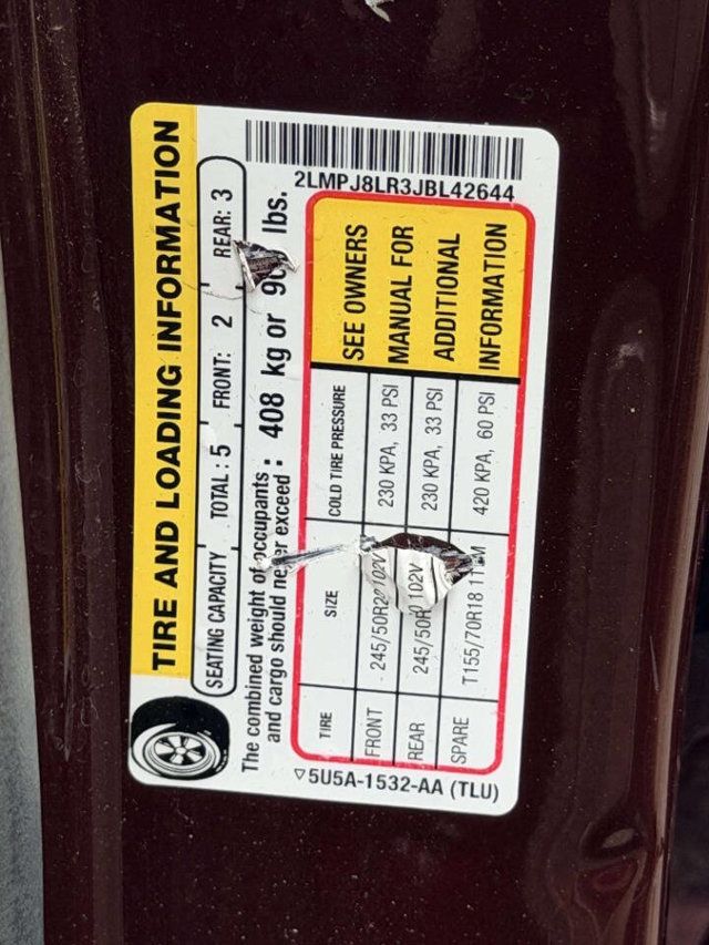 2018 Lincoln MKX Reserve AWD - 23014699 - 15