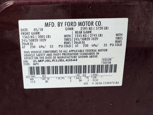 2018 Lincoln MKX Reserve AWD - 23014699 - 16