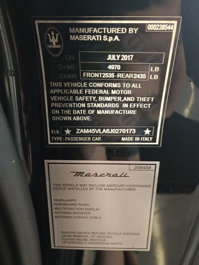 2018 Maserati GranTurismo Sport 4.7L Clean Carfax Florida Car - 23060841 - 44