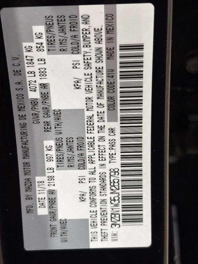 2018 Mazda Mazda3 4-Door Grand Touring 4dr Sedan 6A - 23020086 - 38