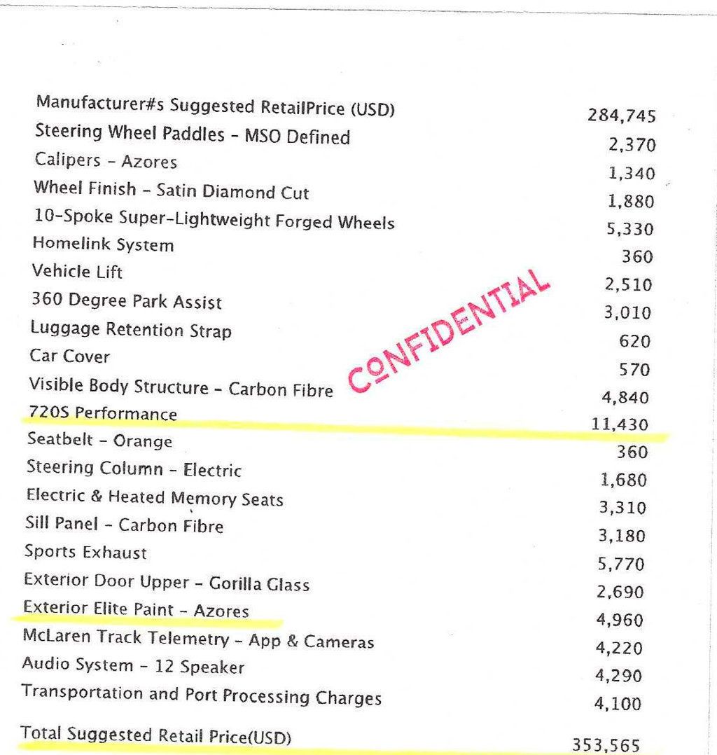 2018 McLaren 720S Performance AZORES...16,678 Miles...Perf Pkg($11,430)  - 23008899 - 2