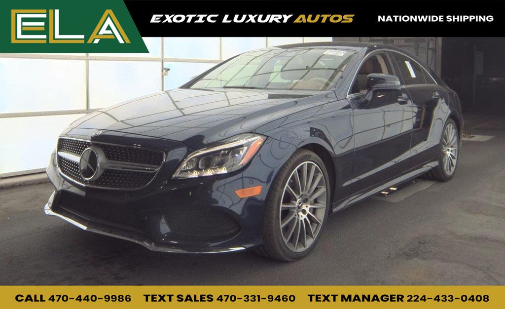 2018 Mercedes-Benz CLS LOOK AT INTERIOR CRAZY RARE DESIGNO! DUAL TONE DASH MATCHIN GUTS - 22952935 - 0