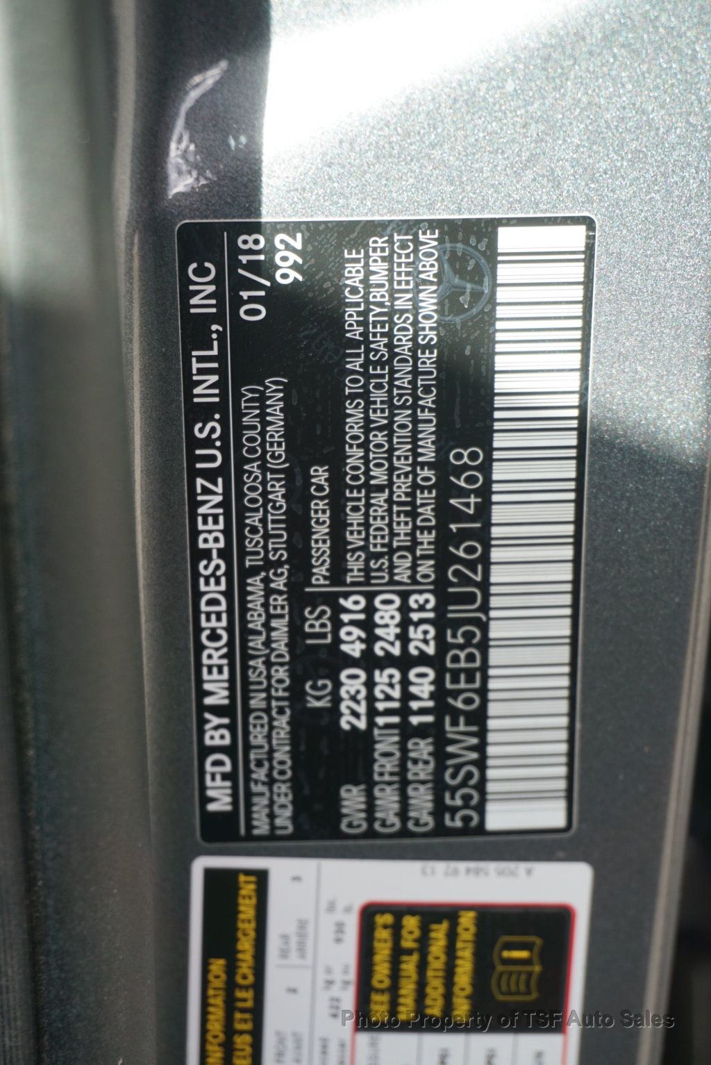 2018 Mercedes-Benz C-Class AMG C 43 4MATIC Sedan - 22965599 - 48