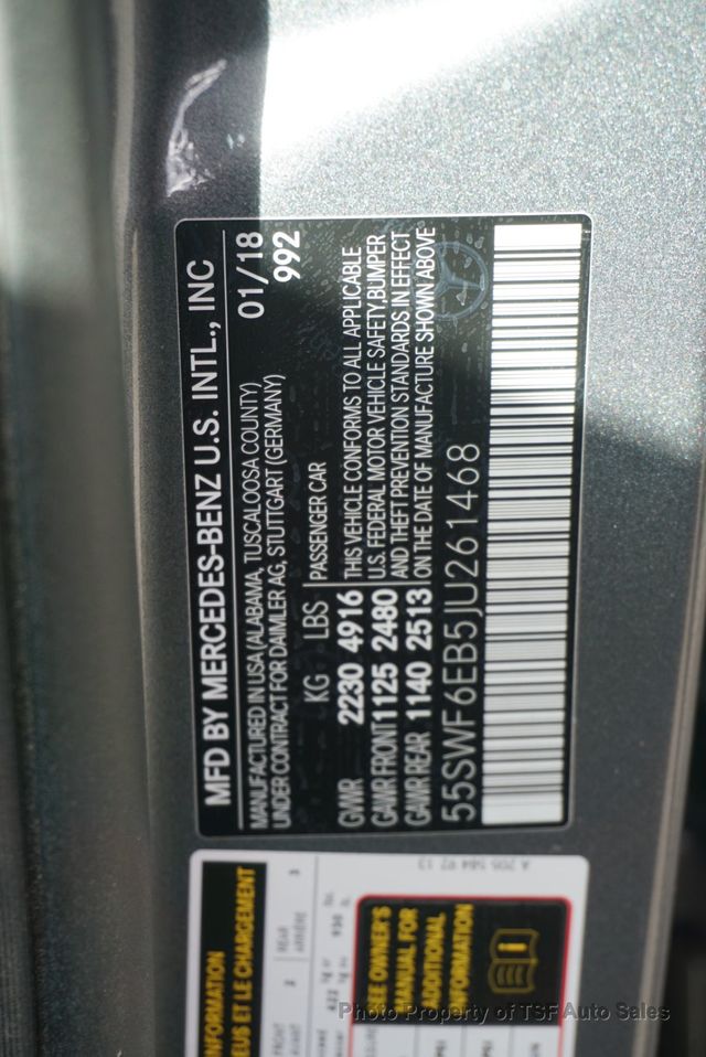 2018 Mercedes-Benz C-Class AMG C 43 4MATIC Sedan - 22965599 - 48