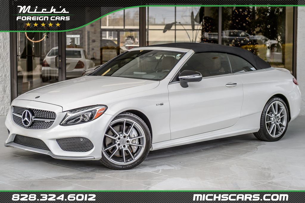 2018 Mercedes-Benz C-Class C43 AMG 4MATIC CABRIOLET - WHITE ON BROWN LEATHER - NAV - LOADED - 22947073 | Video 1