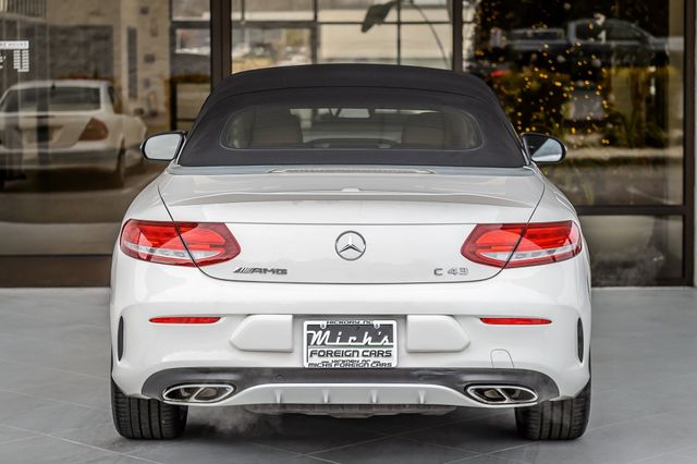 2018 Mercedes-Benz C-Class C43 AMG 4MATIC CABRIOLET - WHITE ON BROWN LEATHER - NAV - LOADED - 22947073 - 11