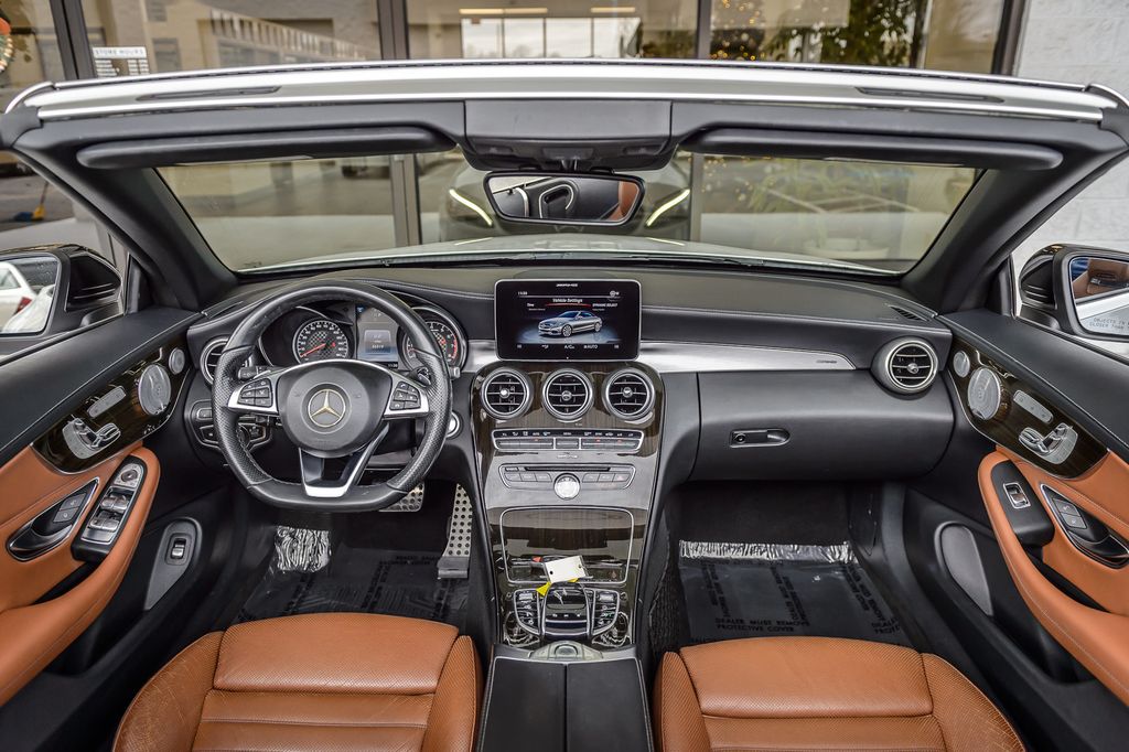 2018 Mercedes-Benz C-Class C43 AMG 4MATIC CABRIOLET - WHITE ON BROWN LEATHER - NAV - LOADED - 22947073 - 2