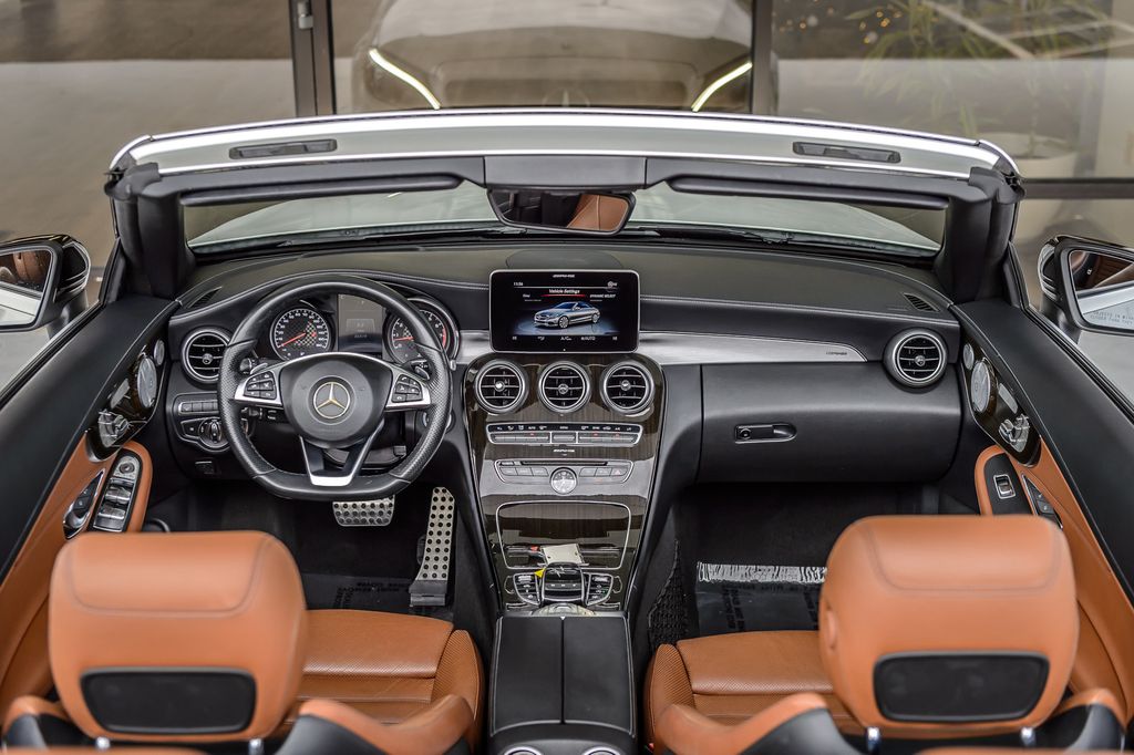2018 Mercedes-Benz C-Class C43 AMG 4MATIC CABRIOLET - WHITE ON BROWN LEATHER - NAV - LOADED - 22947073 - 32