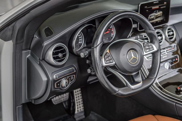 2018 Mercedes-Benz C-Class C43 AMG 4MATIC CABRIOLET - WHITE ON BROWN LEATHER - NAV - LOADED - 22947073 - 34