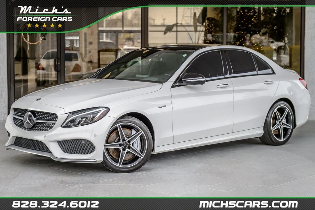 2018 Mercedes-Benz C-Class C43 AMG - WHITE - PANO ROOF - BACKUP CAM - SUPER CLEAN - 22915194 | Video 1