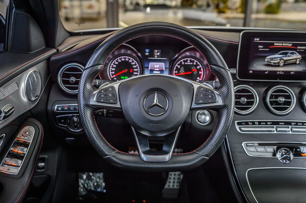 2018 Mercedes-Benz C-Class C43 AMG - WHITE - PANO ROOF - BACKUP CAM - SUPER CLEAN - 22915194 - 33