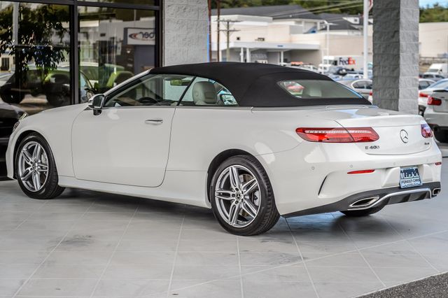 2018 Mercedes-Benz E-Class E400 4MATIC CONVERTIBLE WHITE ON TAN SPORT PKG LOADED GORGEOUS - 23091420 - 9