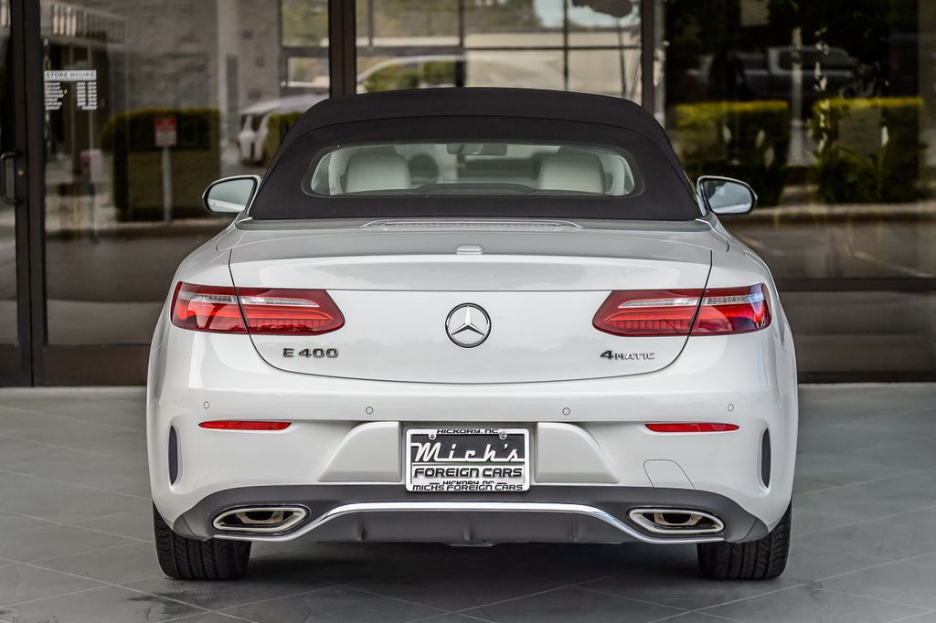 2018 Mercedes-Benz E-Class E400 4MATIC CONVERTIBLE WHITE ON TAN SPORT PKG LOADED GORGEOUS - 23091420 - 11