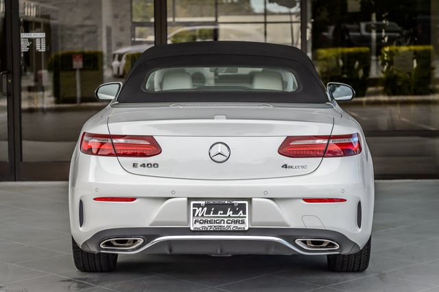 2018 Mercedes-Benz E-Class E400 4MATIC CONVERTIBLE WHITE ON TAN SPORT PKG LOADED GORGEOUS - 23091420 - 11