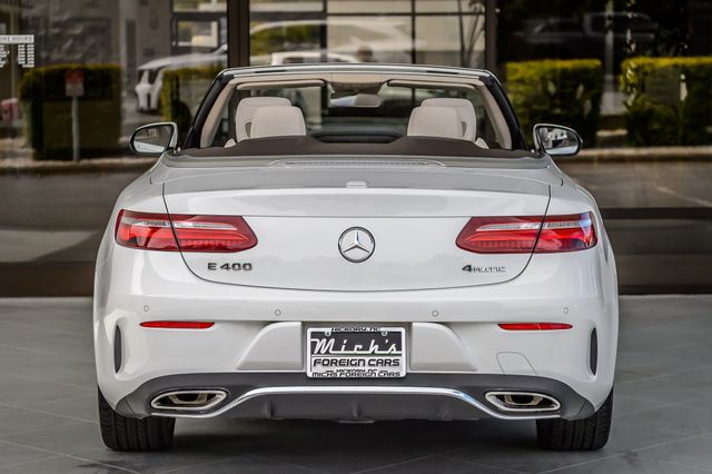 2018 Mercedes-Benz E-Class E400 4MATIC CONVERTIBLE WHITE ON TAN SPORT PKG LOADED GORGEOUS - 23091420 - 12