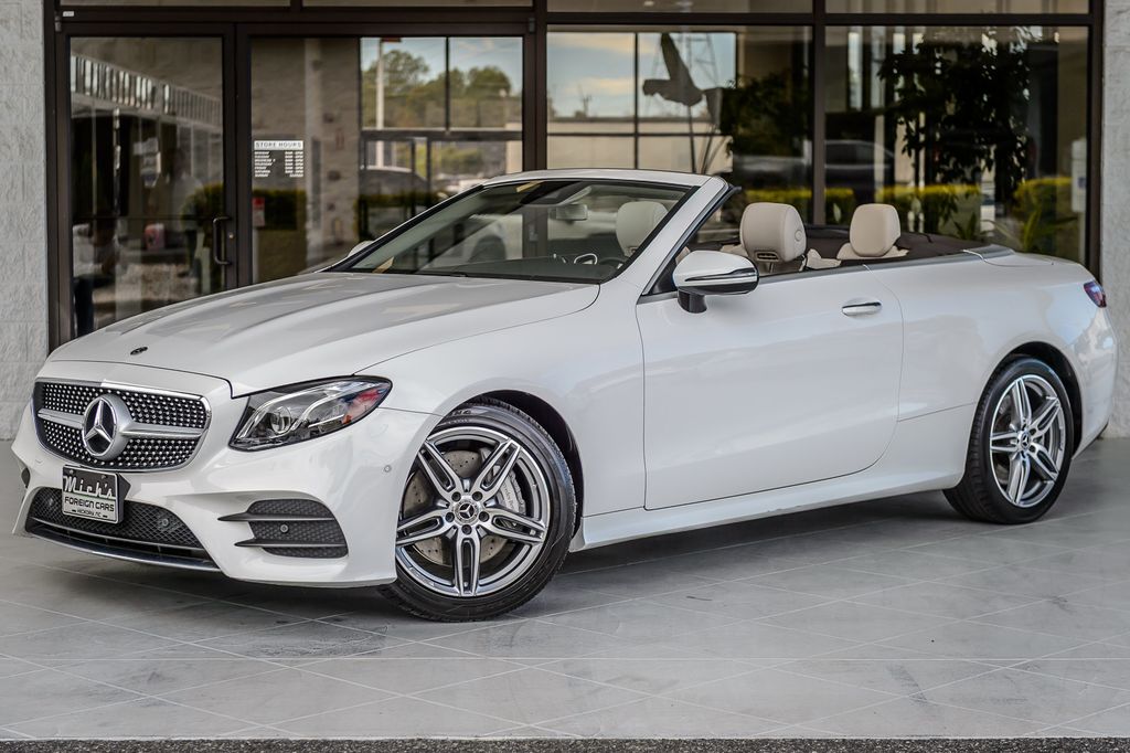 2018 Mercedes-Benz E-Class E400 4MATIC CONVERTIBLE WHITE ON TAN SPORT PKG LOADED GORGEOUS - 23091420 - 1