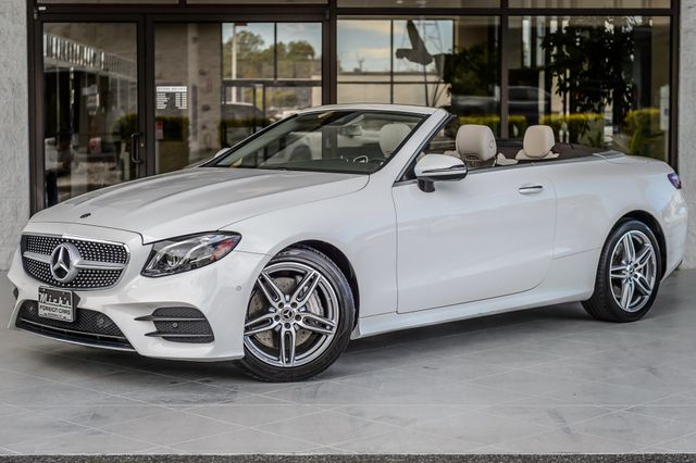 2018 Mercedes-Benz E-Class E400 4MATIC CONVERTIBLE WHITE ON TAN SPORT PKG LOADED GORGEOUS - 23091420 - 1
