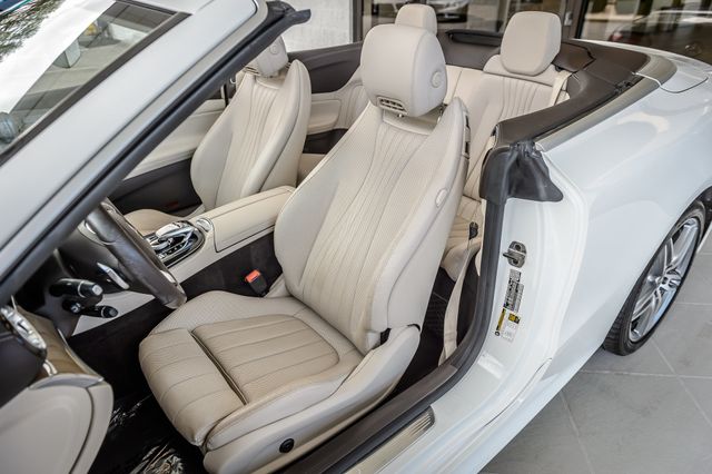 2018 Mercedes-Benz E-Class E400 4MATIC CONVERTIBLE WHITE ON TAN SPORT PKG LOADED GORGEOUS - 23091420 - 37