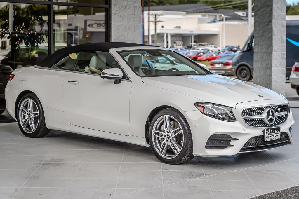 2018 Mercedes-Benz E-Class E400 4MATIC CONVERTIBLE WHITE ON TAN SPORT PKG LOADED GORGEOUS - 23091420 - 3