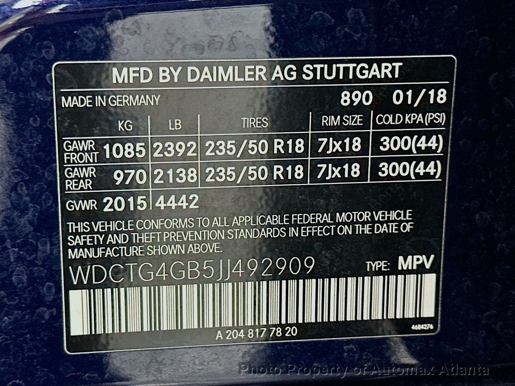 2018 Mercedes-Benz GLA 250 4MATIC - 22503886 - 39