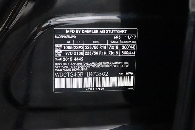 2018 Mercedes-Benz GLA GLA250 PREMIUM 4MATIC SUV - 23036353 - 26