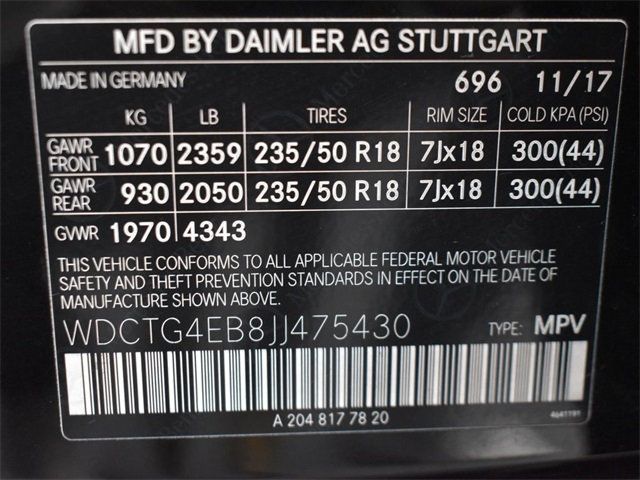 2018 Mercedes-Benz GLA GLA 250 SUV - 22934022 - 3