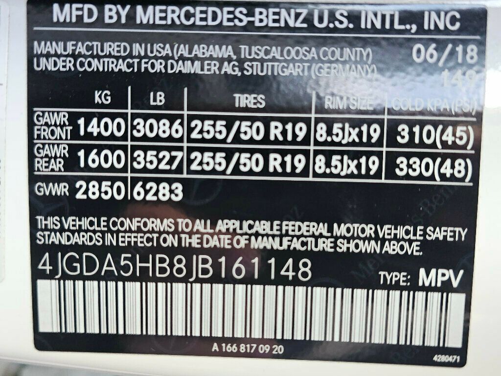 2018 Mercedes-Benz GLE GLE 350 4MATIC SUV - 22969946 - 47